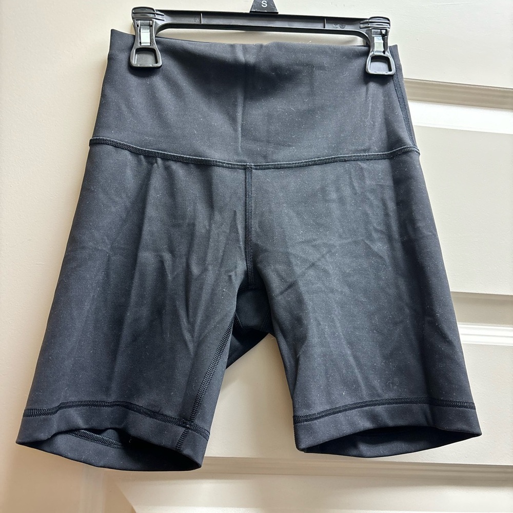 Lululemon Athletica Black Bike Shorts High-Waisted Moisture-Wicking
